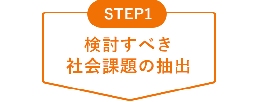 STEP1 検討すべき社会課題の抽出